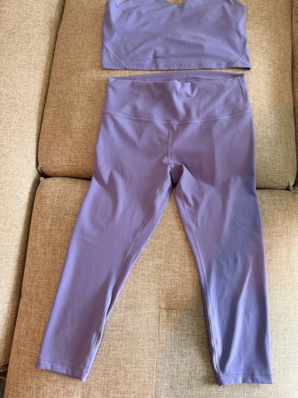 Lululemon Lavender align tank & High-Waist Leggings Set Size 14